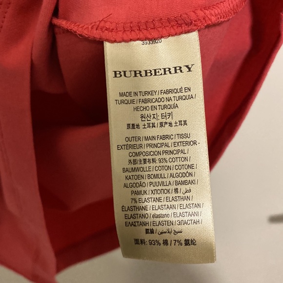 Burberry Brit Long Check Cuff Short Sleeve Tee - Picture 4 of 5